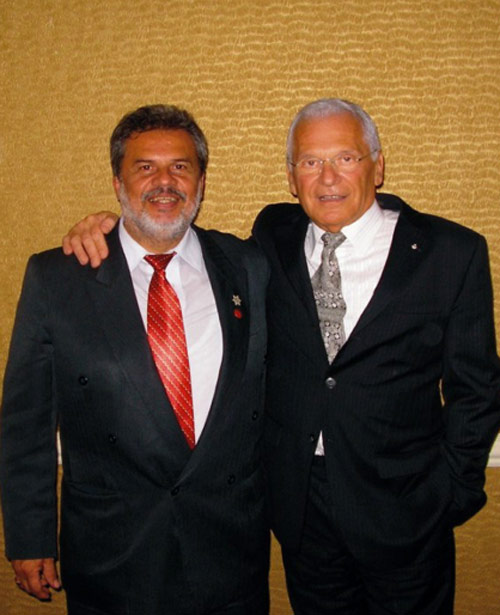 Mario Rolleri Muente y Sergio Santimaria